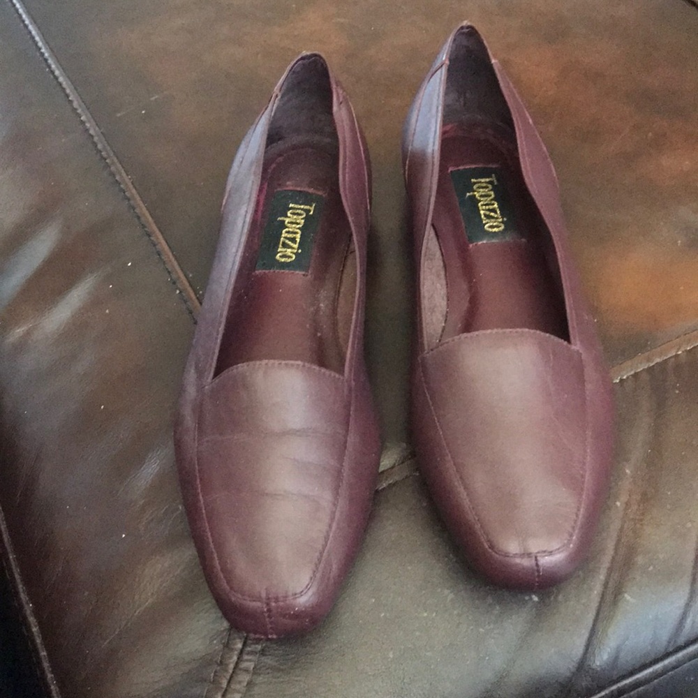 Leather flats